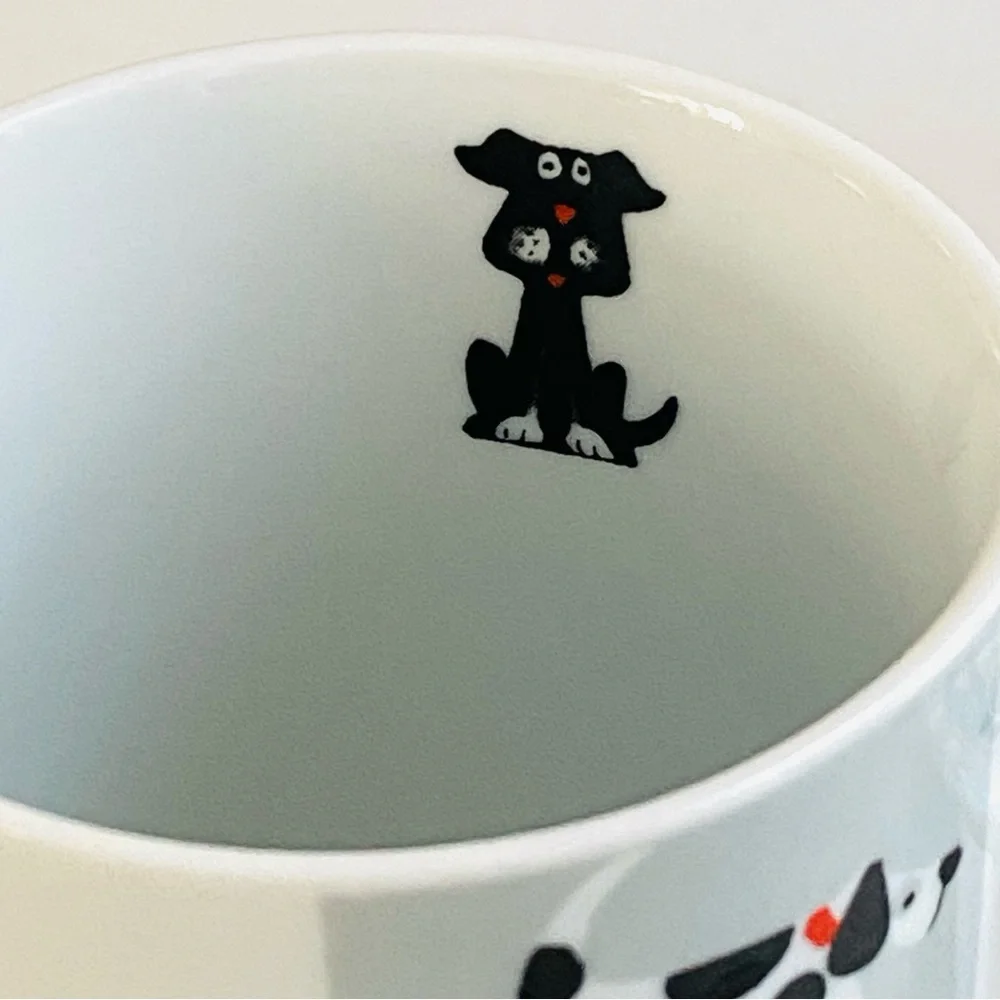 Chequered Pets Coffee Mug Dogs Design Fine Porcelain Rayware UK
